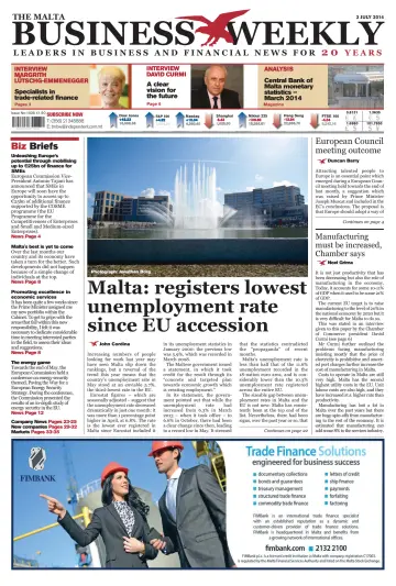 The Malta Business Weekly - 3 Jul 2014