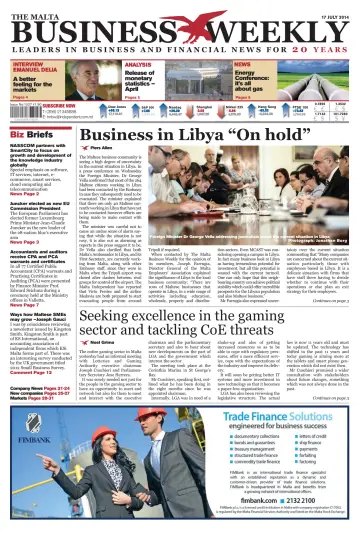 The Malta Business Weekly - 17 Jul 2014