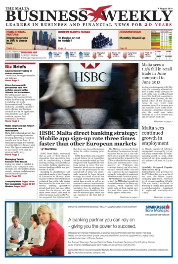 The Malta Business Weekly - 7 Aug 2014