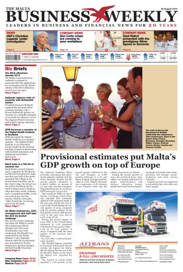 The Malta Business Weekly - 28 Aug 2014