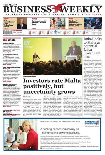 The Malta Business Weekly - 9 Oct 2014
