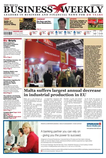 The Malta Business Weekly - 13 Nov 2014