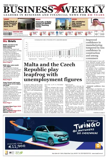 The Malta Business Weekly - 8 Jan 2015