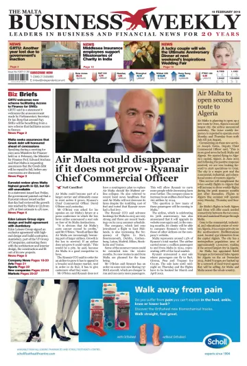 The Malta Business Weekly - 19 Feb 2015