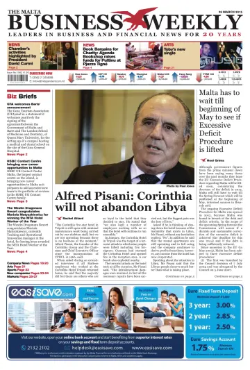 The Malta Business Weekly - 26 Mar 2015