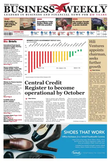 The Malta Business Weekly - 16 Apr 2015