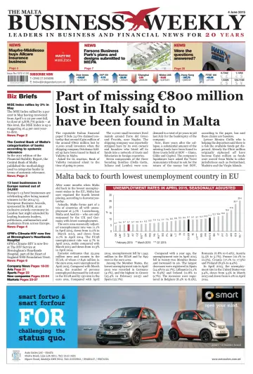 The Malta Business Weekly - 4 Jun 2015