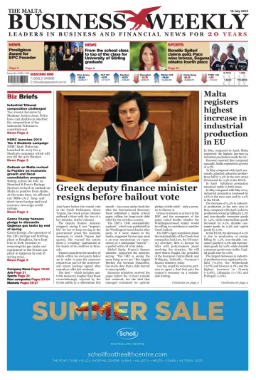 The Malta Business Weekly - 16 Jul 2015