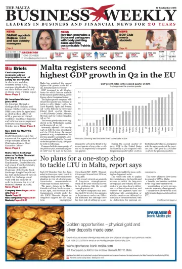The Malta Business Weekly - 10 Sep 2015