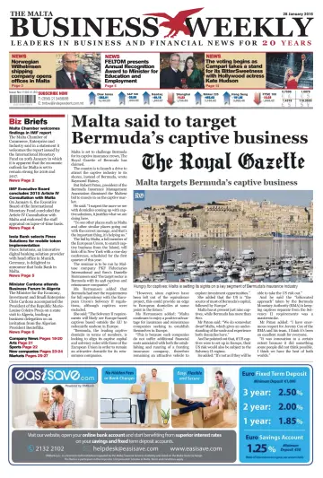 The Malta Business Weekly - 28 Jan 2016