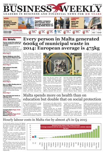 The Malta Business Weekly - 24 Mar 2016