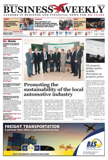 The Malta Business Weekly - 12 May 2016
