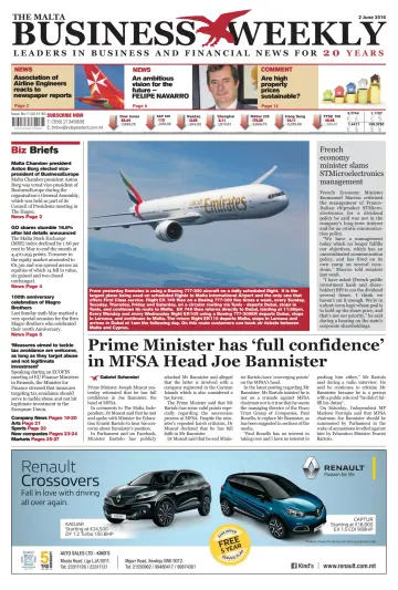 The Malta Business Weekly - 2 Jun 2016