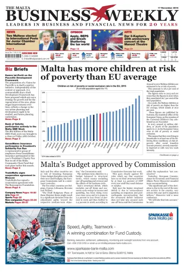 The Malta Business Weekly - 17 Nov 2016