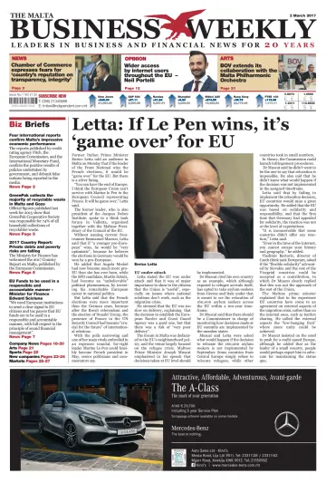 The Malta Business Weekly - 2 Mar 2017