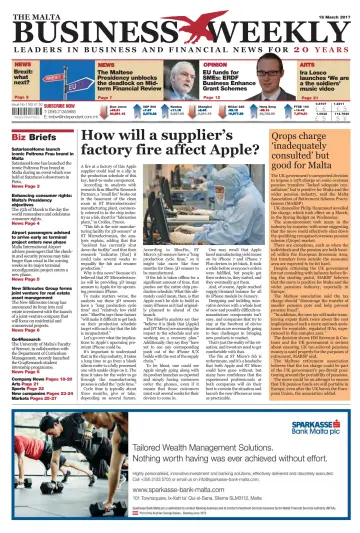 The Malta Business Weekly - 16 Mar 2017