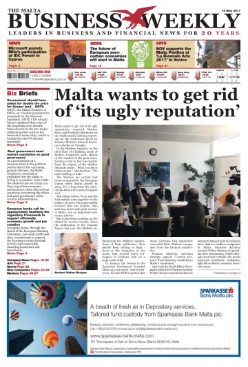 The Malta Business Weekly - 18 May 2017
