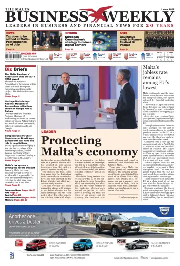 The Malta Business Weekly - 1 Jun 2017