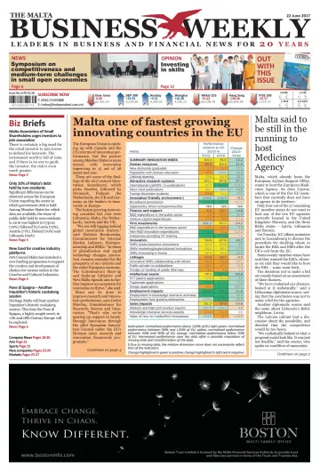 The Malta Business Weekly - 22 Jun 2017
