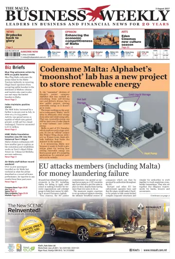 The Malta Business Weekly - 3 Aug 2017