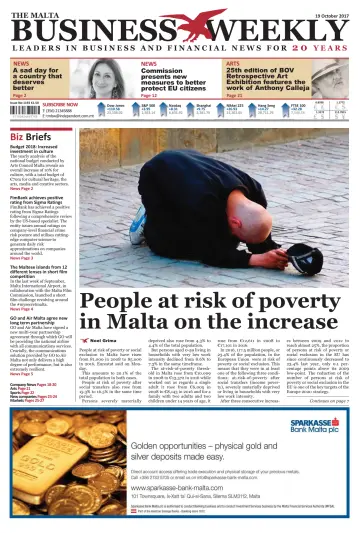 The Malta Business Weekly - 19 Oct 2017