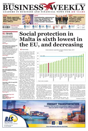 The Malta Business Weekly - 14 Dec 2017