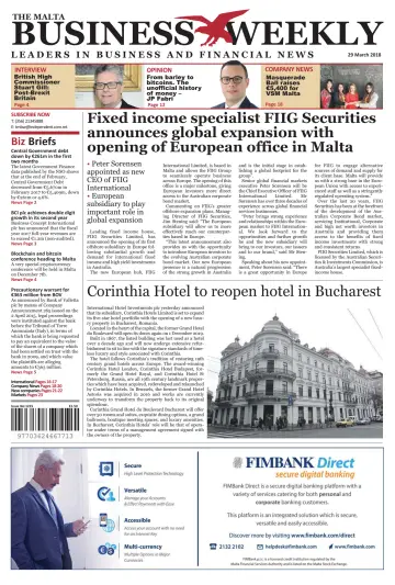 The Malta Business Weekly - 29 Mar 2018