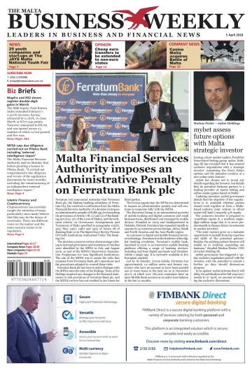 The Malta Business Weekly - 5 Apr 2018