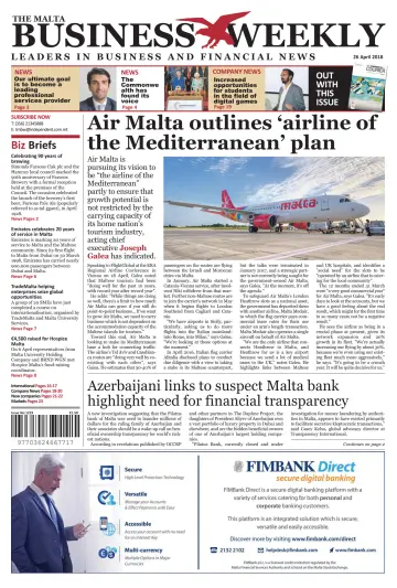 The Malta Business Weekly - 26 Apr 2018