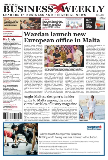 The Malta Business Weekly - 21 Jun 2018