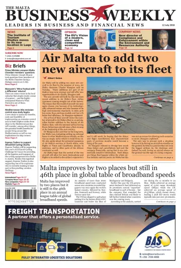 The Malta Business Weekly - 12 Jul 2018