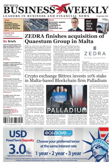 The Malta Business Weekly - 6 Sep 2018