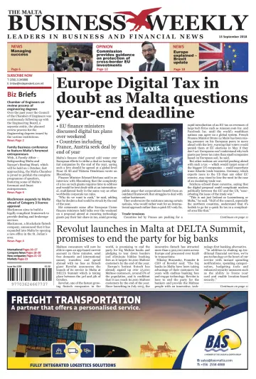 The Malta Business Weekly - 13 Sep 2018
