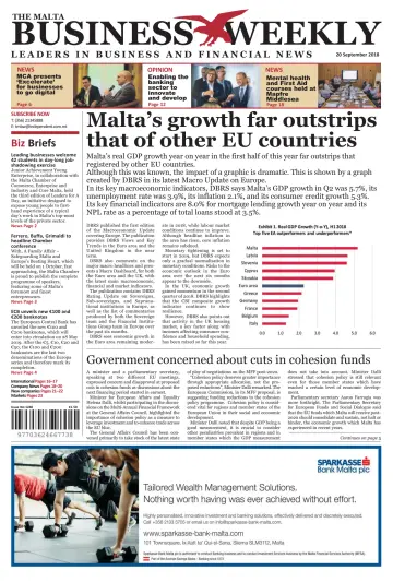 The Malta Business Weekly - 20 Sep 2018