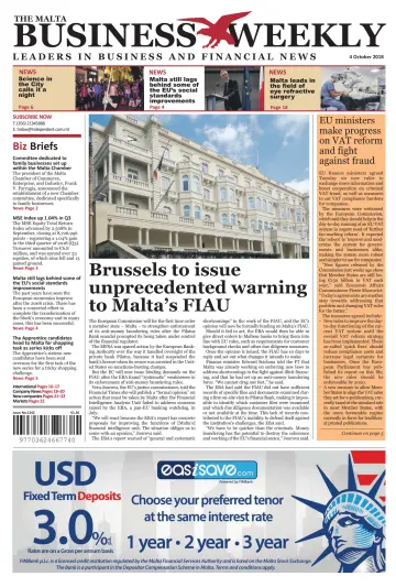 The Malta Business Weekly - 4 Oct 2018