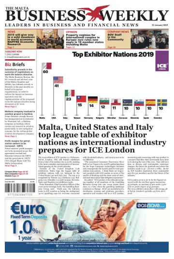 The Malta Business Weekly - 31 Jan 2019