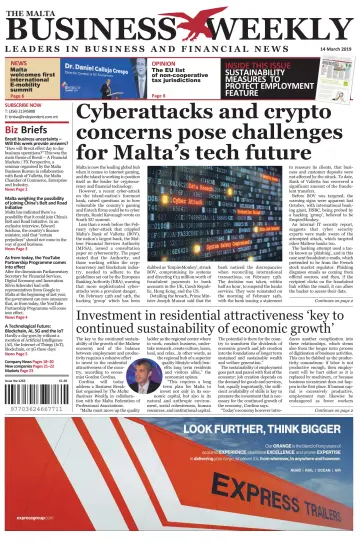 The Malta Business Weekly - 14 Mar 2019