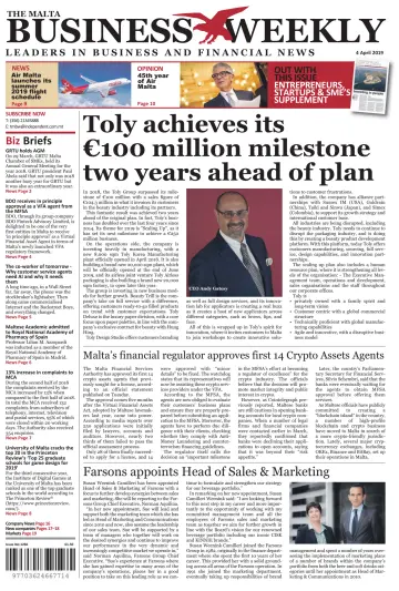 The Malta Business Weekly - 4 Apr 2019
