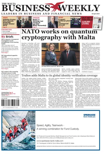 The Malta Business Weekly - 18 Apr 2019