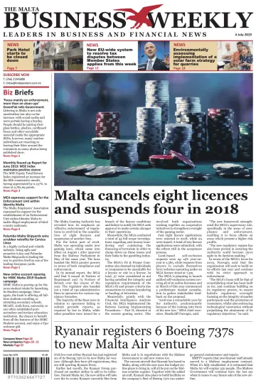 The Malta Business Weekly - 4 Jul 2019