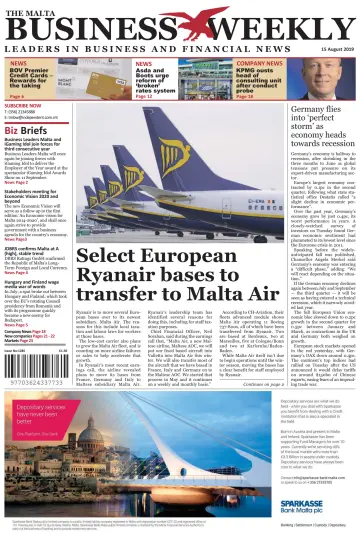 The Malta Business Weekly - 15 Aug 2019