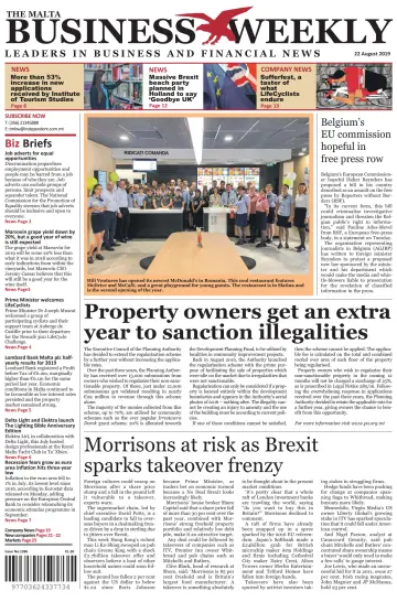 The Malta Business Weekly - 22 Aug 2019