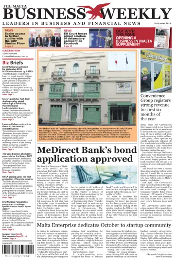 The Malta Business Weekly - 10 Oct 2019