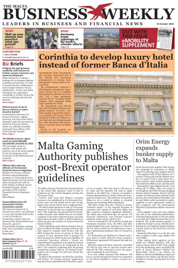 The Malta Business Weekly - 24 Oct 2019