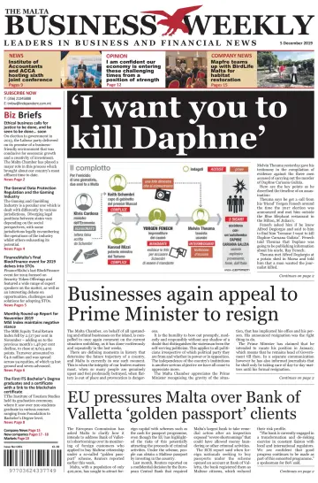 The Malta Business Weekly - 5 Dec 2019