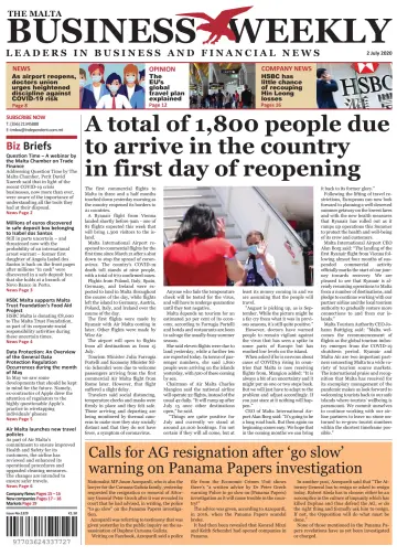 The Malta Business Weekly - 2 Jul 2020