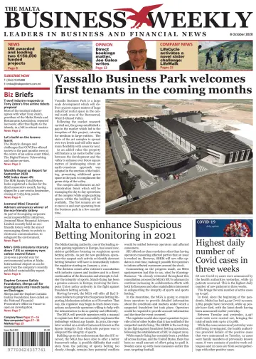 The Malta Business Weekly - 8 Oct 2020