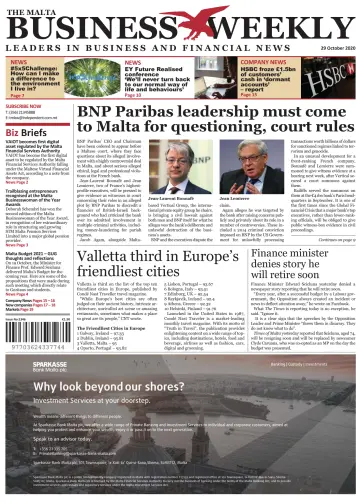 The Malta Business Weekly - 29 Oct 2020