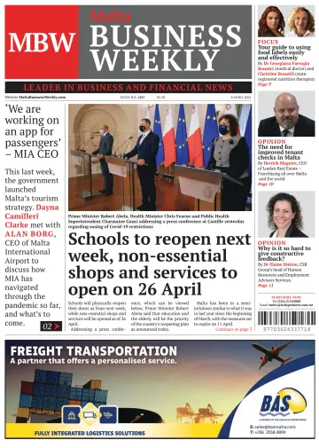 The Malta Business Weekly - 8 Apr 2021