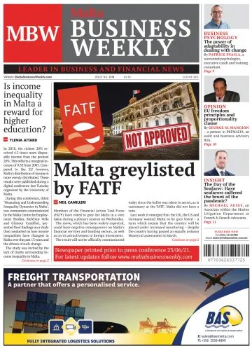 The Malta Business Weekly - 24 Jun 2021